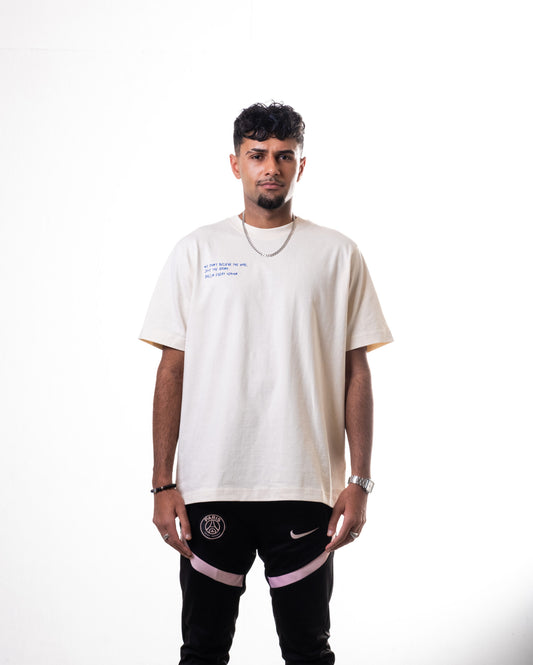 BALLIN T-SHIRT BEIGE BLUE