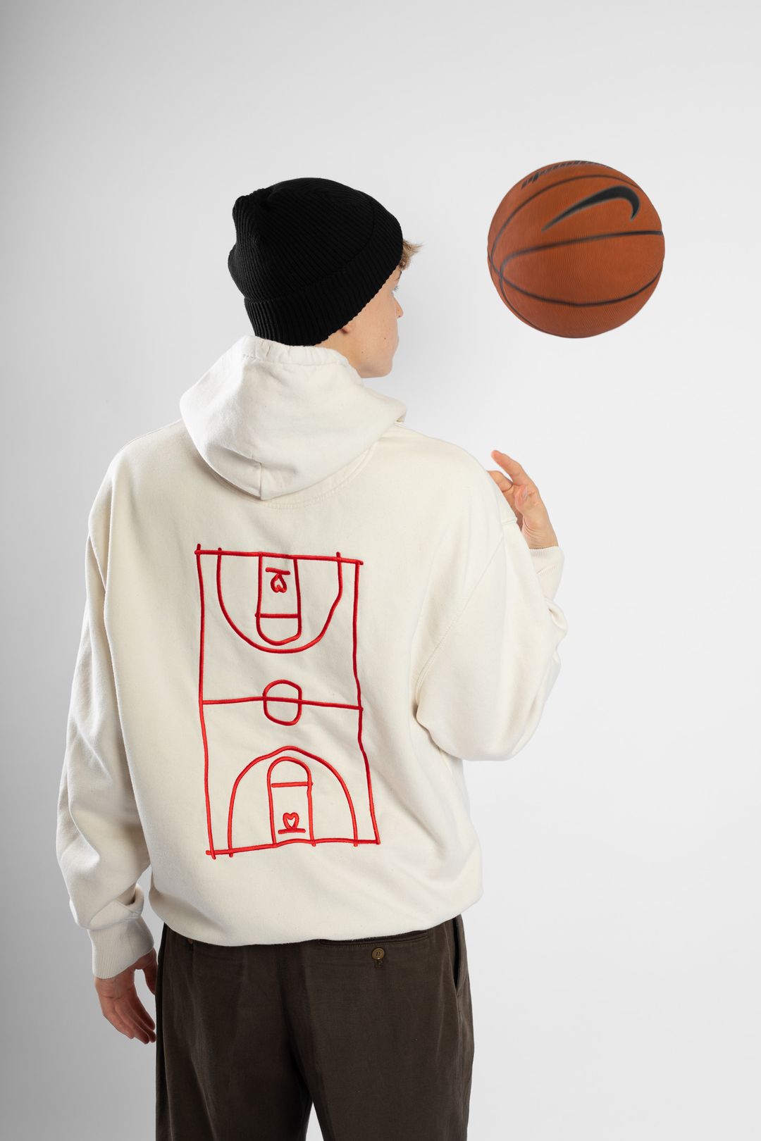 COURT HOODIE BEIGE