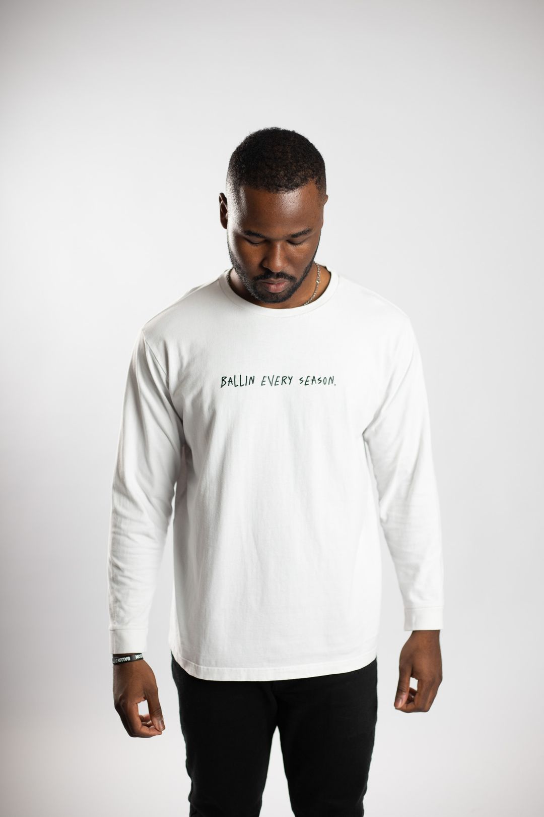 YOU CAN`T GUARD ME LONG SLEEVED T-SHIRT WHITE