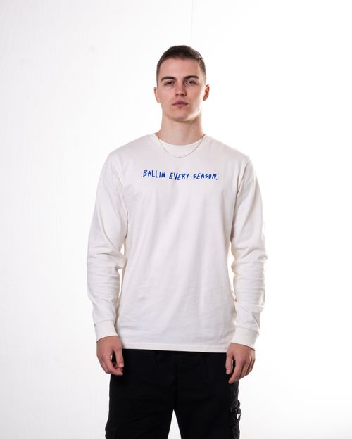 ICE IN MY VEINS LONG SLEEVED T-SHIRT BEIGE